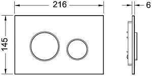 Инсталляция для подвесного унитаза Set 4 в 1 TECEbase kit 2.0 K440921 с кнопкой TECEloop хром, 2