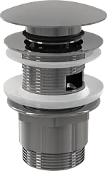 Выпуск автоматический для раковины с переливом AlcaPlast хром A390 Выпуск автоматический для раковины с переливом AlcaPlast хром A390