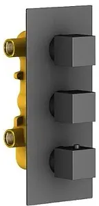 Душевая система с термостатом для душа Timo Tetra-thermo чёрный матовый SX-0179/03SM Душевая система с термостатом для душа Timo Tetra-thermo чёрный матовый SX-0179/03SM, 3