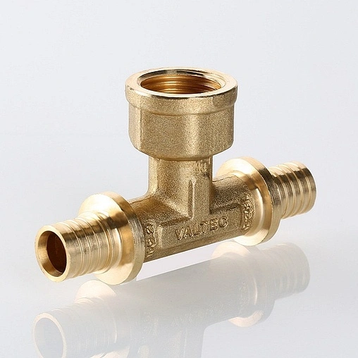 Тройник аксиальный переходной 16мм x ½&quot;в x 16мм Valtec VTm.432.BG.160416