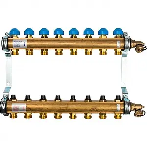 Группа коллекторная без расходомеров 8 отводов 1"в/в x ¾"ек Watts HKV 10004184 Группа коллекторная без расходомеров 8 отводов 1"в/в x ¾"ек Watts HKV 10004184, 1