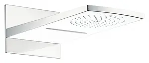 Лейка верхнего душа Hansgrohe Raindance Rainfall 180 2jet белый/хром 28433400, 1