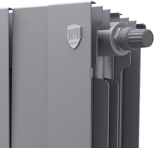 Радиатор биметаллический 8 секций нижнее правое подключение Royal Thermo PianoForte VD 500 Silver Satin RTPNSSVD50008