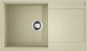 Мойка кухонная Omoikiri Daisen 86-BE ваниль 4993694 Мойка кухонная Omoikiri Daisen 86-BE ваниль 4993694, 1