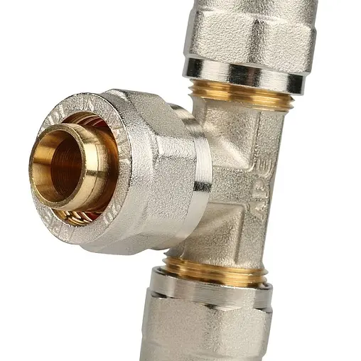 Тройник компрессионный редукционный 16мм x 20мм x 16мм Stout SFS-0010-162016