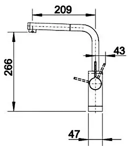 Смеситель для кухни с выдвижным изливом Blanco Levos-S хром 514917 Смеситель для кухни с выдвижным изливом Blanco Levos-S хром 514917, 4