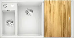 Мойка кухонная Blanco Axia III 6 S 100 L (доска ясень) белый 524647 Мойка кухонная Blanco Axia III 6 S 100 L (доска ясень) белый 524647, 1