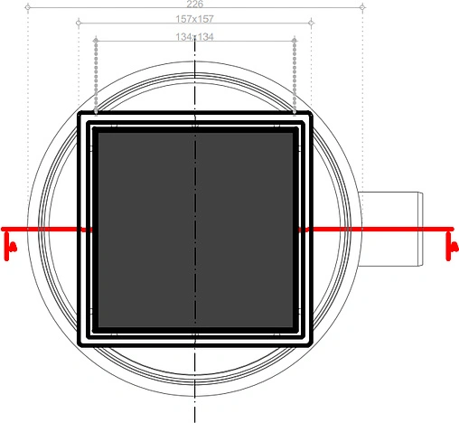 Трап горизонтальный Set Pestan Confluo Standart Black Glass 1 150x150мм 13000089 Трап горизонтальный Set Pestan Confluo Standart Black Glass 1 150x150мм 13000089