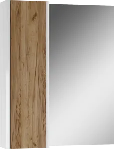 Шкаф-зеркало Домино Uno 60 дуб вотан/белый DU1512HZ, 1