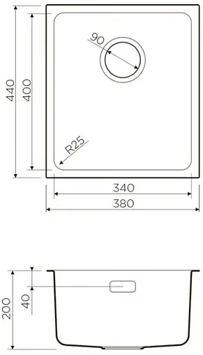 Мойка кухонная Omoikiri Tadzava 38-U/I-IN нержавеющая сталь 4993077