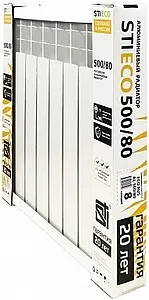 Радиатор алюминиевый 8 секций STI ECO RUS AL 500/80 Радиатор алюминиевый 8 секций STI ECO RUS AL 500/80, 4