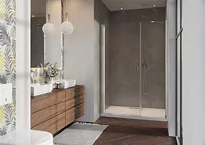 Дверь в нишу 1200мм прозрачное стекло Radaway NES 8 DWS I 120 L 10078110-01-01L+10078112-01-01, 4