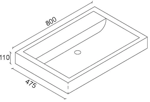 Раковина Dreja Q 80 белый 00192185