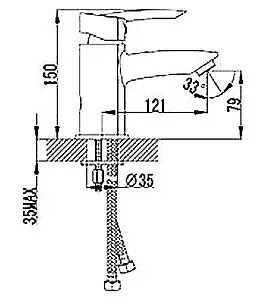 Смеситель для раковины Lemark Mars хром LM3506C Смеситель для раковины Lemark Mars хром LM3506C, 2