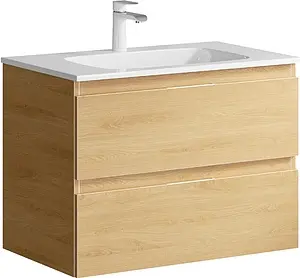 Тумба под умывальник подвесная Aqwella Accent 75 дуб золотой ACC0175DZ Тумба под умывальник подвесная Aqwella Accent 75 дуб золотой ACC0175DZ, 1