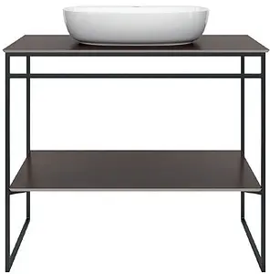 Консоль с умывальником напольная Kerama Marazzi Plaza Next 100 чёрный матовый PL.N.100.01\BLK.M+ Консоль с умывальником напольная Kerama Marazzi Plaza Next 100 чёрный матовый PL.N.100.01\BLK.M+, 1