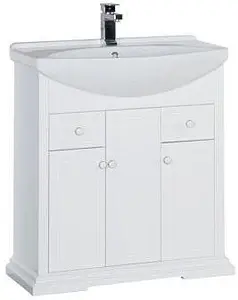 Тумба-умывальник напольная Aquanet Лагуна 75 белый 00175299+00175447 Тумба-умывальник напольная Aquanet Лагуна 75 белый 00175299+00175447, 1