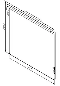 Зеркало с подсветкой Am.Pm Inspire 2.0 80 с подогревом M50AMOX0801SA, 2