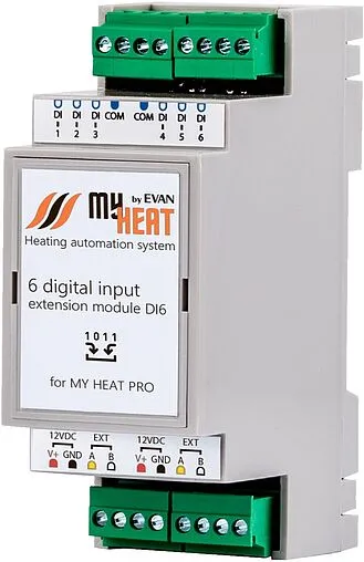 Дискретный блок расширения MyHeat DI6 6298