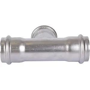 Тройник пресс соединительный 35мм Sanha NiroSan 9130 6913035 Тройник пресс соединительный 35мм Sanha NiroSan 9130 6913035, 3