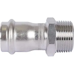 Муфта пресс переходная 28мм x 1"н Sanha NiroSan 9243G 69243G281 Муфта пресс переходная 28мм x 1"н Sanha NiroSan 9243G 69243G281, 3