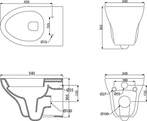 Унитаз подвесной BelBagno Anto белый BB112CH Унитаз подвесной BelBagno Anto белый BB112CH, 2
