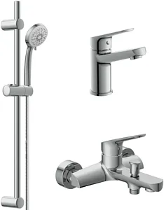 Комплект для ванны 3 в 1 Cersanit Flavis хром 64508, 1