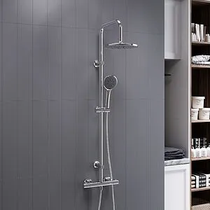 Душевая система с термостатом для душа Dorff Futura хром D0710400 Душевая система с термостатом для душа Dorff Futura хром D0710400, 3