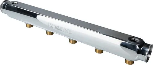 Коллектор распределительный проходной 2 отвода 1½&quot;в/в x ¾&quot;н Valtec VTc.510.SL.080502