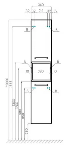 Шкаф-пенал подвесной Aquaton Лофт Фабрик 34 дуб эврика 1A242803LTDU0+1A242803LTDU0 Шкаф-пенал подвесной Aquaton Лофт Фабрик 34 дуб эврика 1A242803LTDU0+1A242803LTDU0