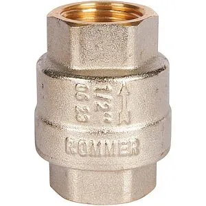 Клапан обратный пружинный ½"в x ½"в Rommer RVC-0001-000015 Клапан обратный пружинный ½"в x ½"в Rommer RVC-0001-000015, 1