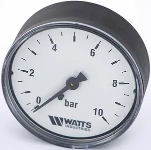 Манометр аксиальный Watts MAL 63мм 10 бар ¼&quot; 10008096, 1