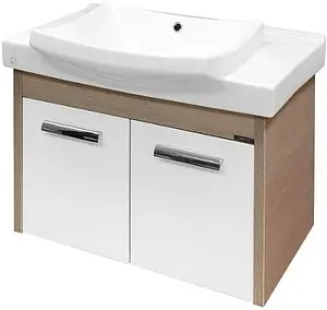 Тумба-умывальник подвесная Comforty Киото 75П белый/сосна лоредо 00003123807CF Тумба-умывальник подвесная Comforty Киото 75П белый/сосна лоредо 00003123807CF, 1