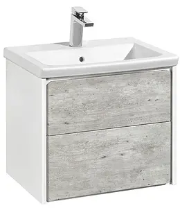 Тумба под умывальник подвесная Roca Ronda 60 белый/бетон ZRU9303002 Тумба под умывальник подвесная Roca Ronda 60 белый/бетон ZRU9303002, 1
