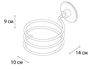 Держатель для фена Fixsen Round хром FX-92119, 2