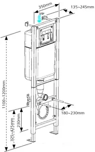 Комплект 6 в 1 Cersanit Nature CO DPL EO slim 64232 с кнопкой Leon хром глянцевый Комплект 6 в 1 Cersanit Nature CO DPL EO slim 64232 с кнопкой Leon хром глянцевый, 2