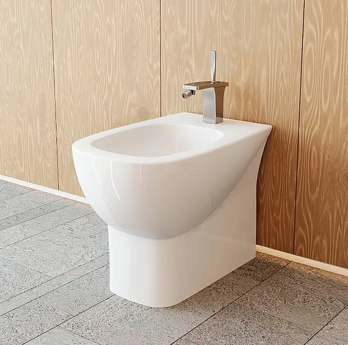 Биде напольное Sanita Luxe Infinity белый BD.FS/Infinity/C/WHT.G/S1