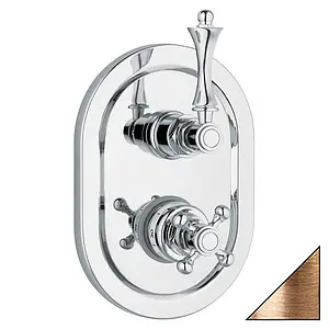 Термостат для 2 потребителей Cezares Margot бронза MARGOT-VDIM2-T-02-Bi, 1