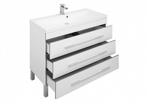 Тумба под умывальник напольная Aquanet Верона 100 белый 00178471