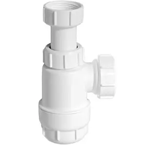 Сифон бутылочный для раковины Mc Alpine белый MRW240NW, 1