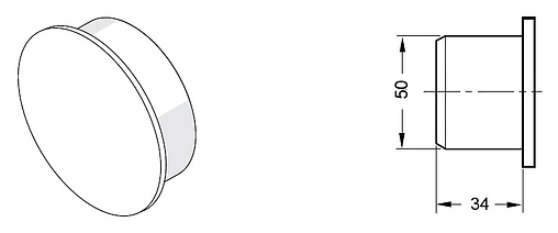 Заглушка внутренняя бесшумная D=110мм Rehau Raupiano Plus 11214741003