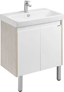 Тумба-умывальник Aquaton Сканди Doors 70 белый/дуб верона 1A2789K0SDB20, 3