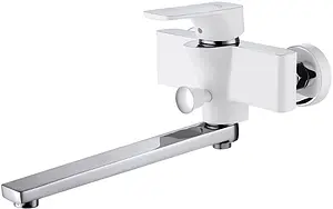 Смеситель для ванны с длинным изливом D&K Berlin Steinbeis белый/хром DA1433316 Смеситель для ванны с длинным изливом D&K Berlin Steinbeis белый/хром DA1433316, 3