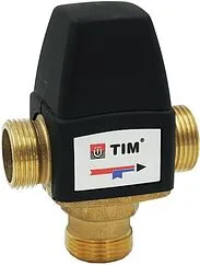 Трехходовой термостатический смесительный клапан 1&quot; +20...+55°С Kvs 4.5 TIM BL3170C04