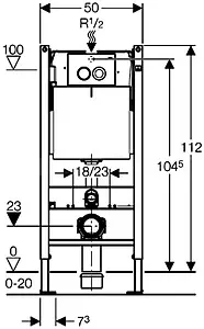 Комплект 5 в 1 Geberit Kolo New Eco 458.122.NE.1 с кнопкой Delta21 белый глянцевый Комплект 5 в 1 Geberit Kolo New Eco 458.122.NE.1 с кнопкой Delta21 белый глянцевый, 2