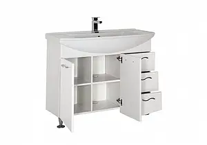 Тумба под умывальник напольная Aquanet Моника 105 белый 00186772, 5