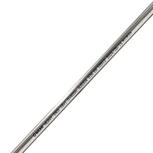 Труба из нержавеющей стали WAAG Heavy Inox 18 x 1.0 мм глянцевая штанга 4м WG.900.304.1810S