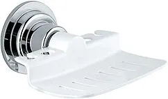 Мыльница Timo хром/белый TR-059