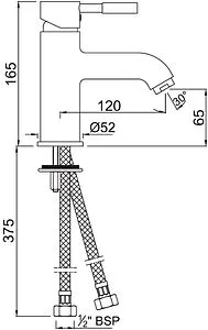 Смеситель для раковины Jaquar Solo хром SOL-CHR-6001B, 2