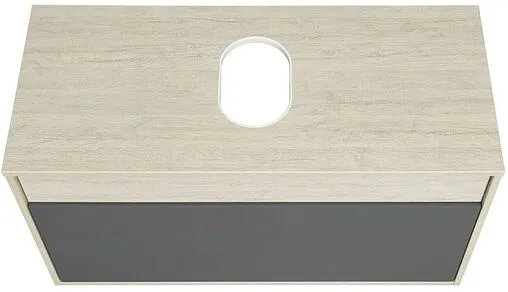 Тумба-умывальник подвесная Aquaton Лофт Урбан 100 графит/орегон 1A2477K5LQX60